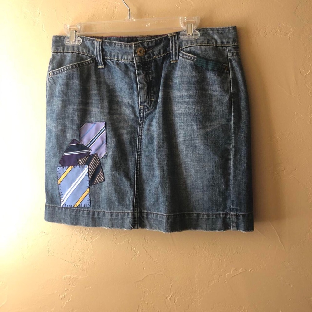 vintage denim tommy hilfiger skirt size 10
